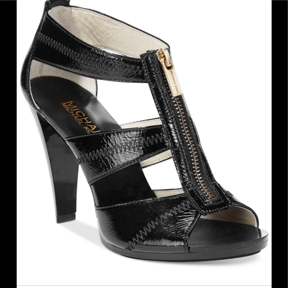 Michael Kors Berkley T-Strap Patent Heels Size 8.5